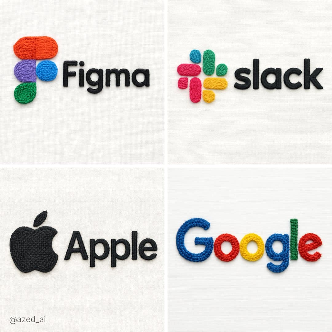 Embroidered logo