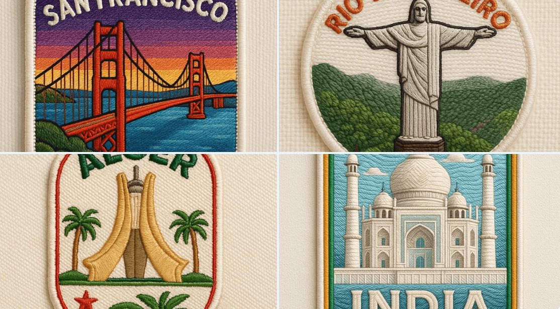 Urban Embroidery Sticker Photos