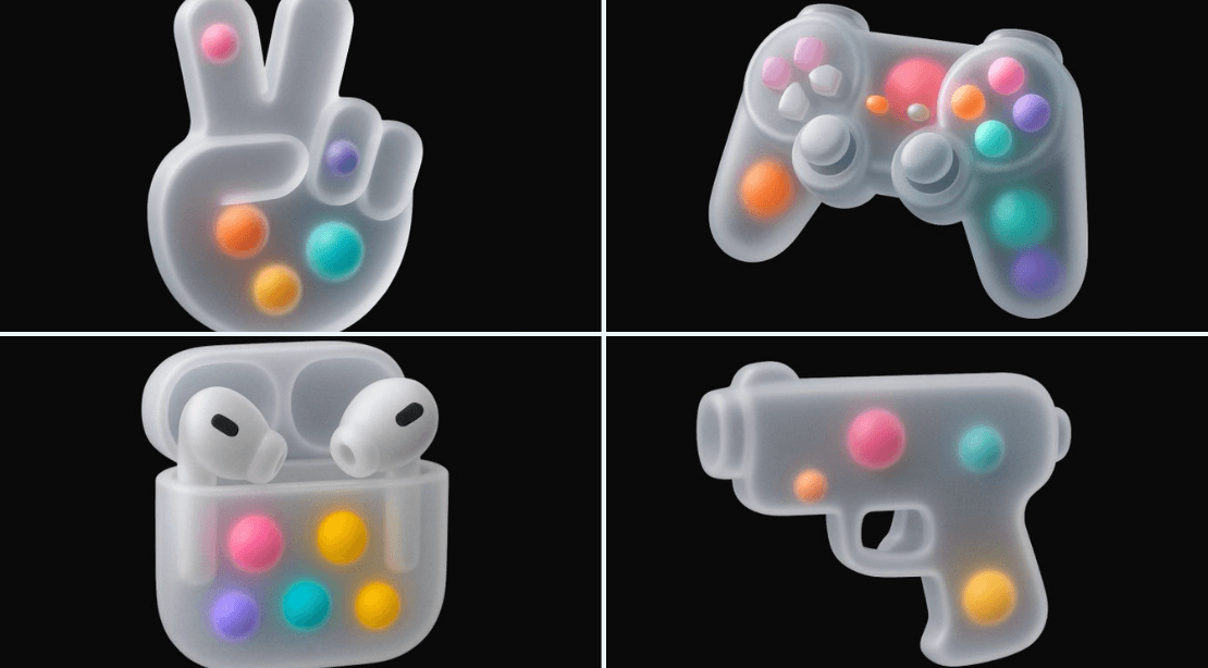 Frosted Bubble 3D Icons