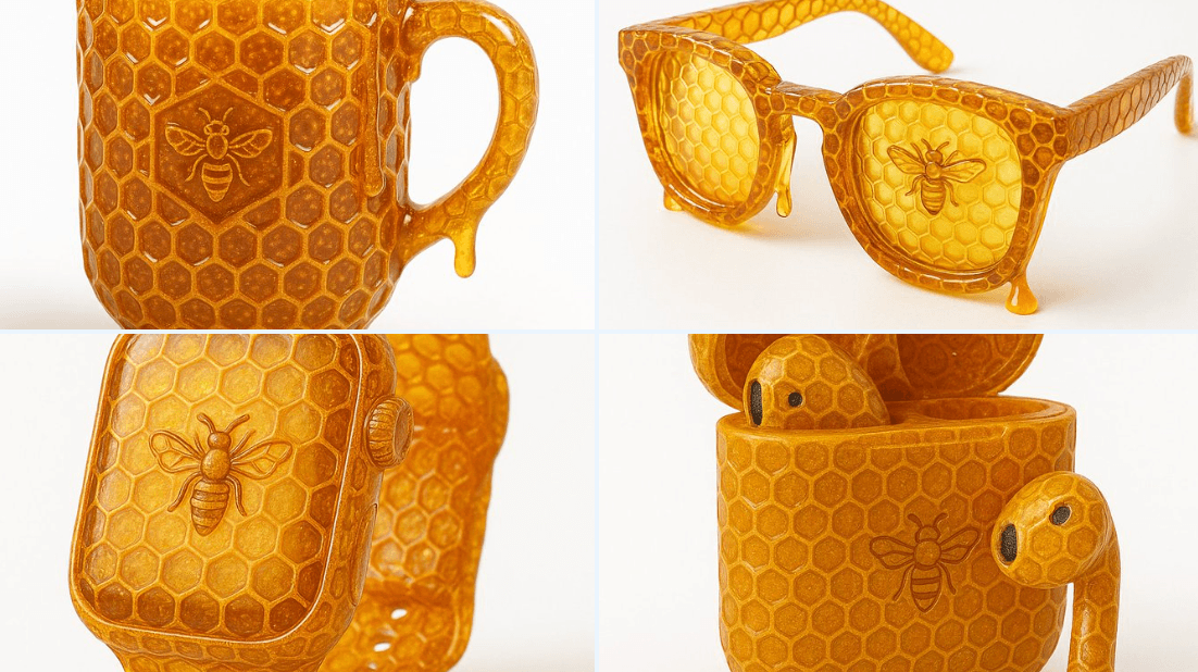 Transparent Honeycomb Distortion