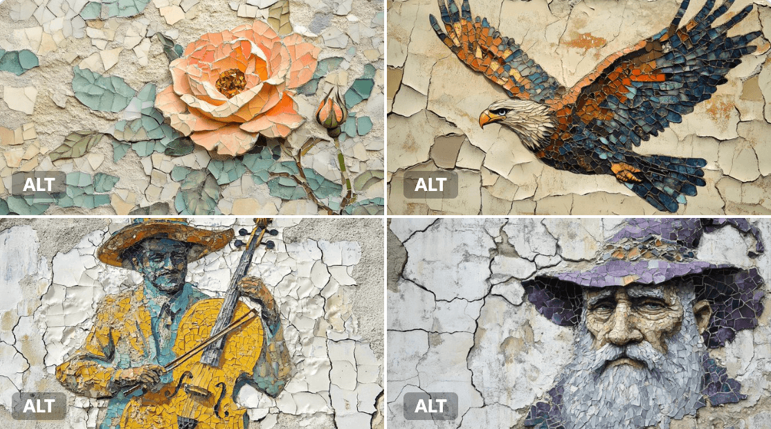 Mosaic mural