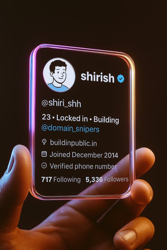 Create 3D Twitter Profile Card