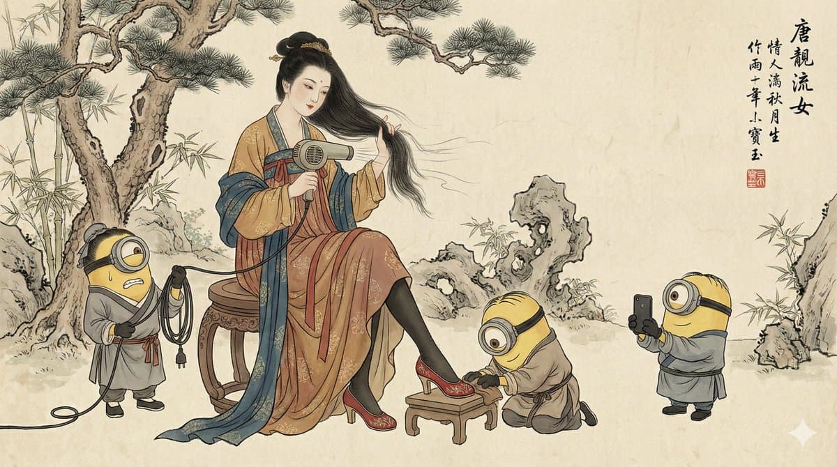 Traditional Chinese Ink Wash Painting
