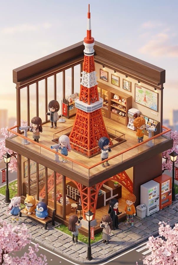 Q-version Miniature Travel Concept Design