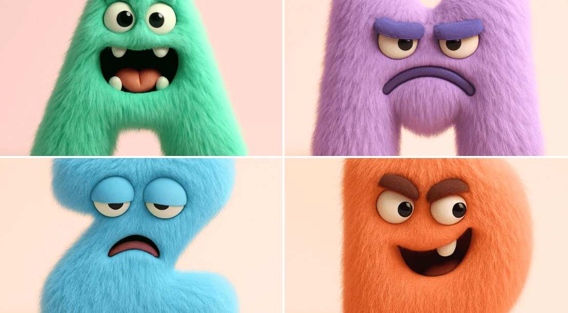 Fun fuzzy letters