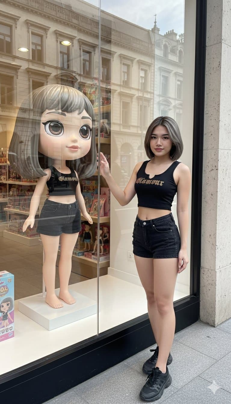 A miniature animated version of myself appeared in the display window.