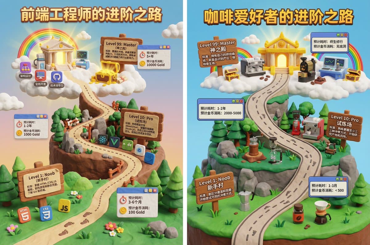 A 3D game level map poster