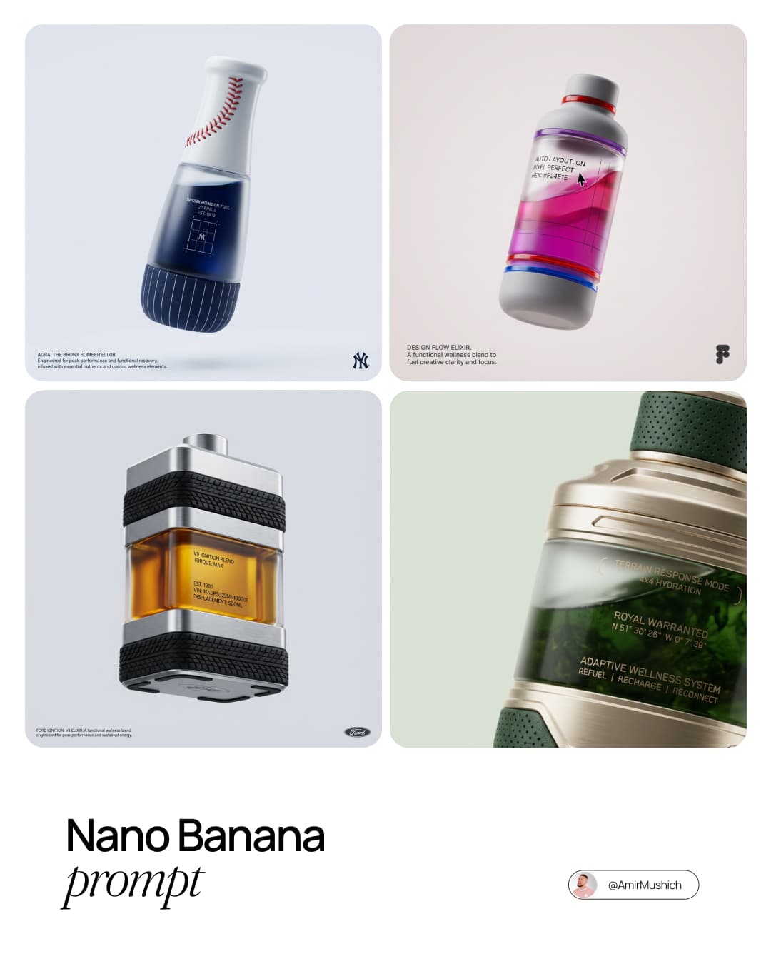 A complete high-end product promotional photograph