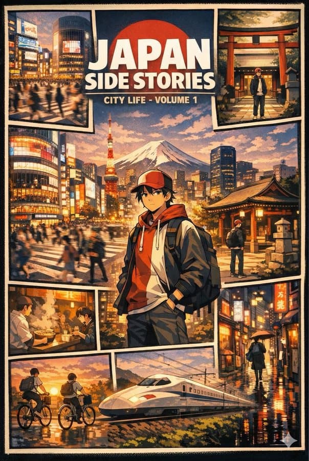Anime-style digital poster
